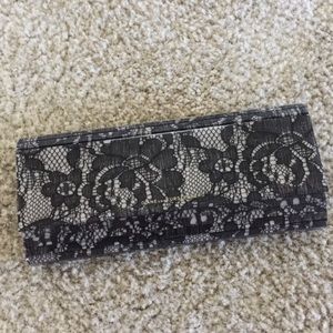 Women’s DVF laminated lace evening clutch